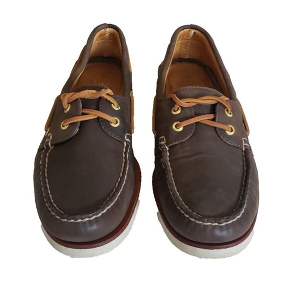 Sperry Top Sider Gold Cup Boat Shoes Leather Men\'s Size 9.5M Sahara Brown main image 4